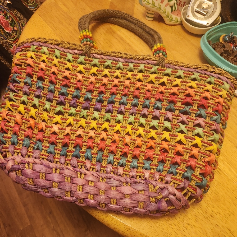 Braided Tote Bag beautiful Condition